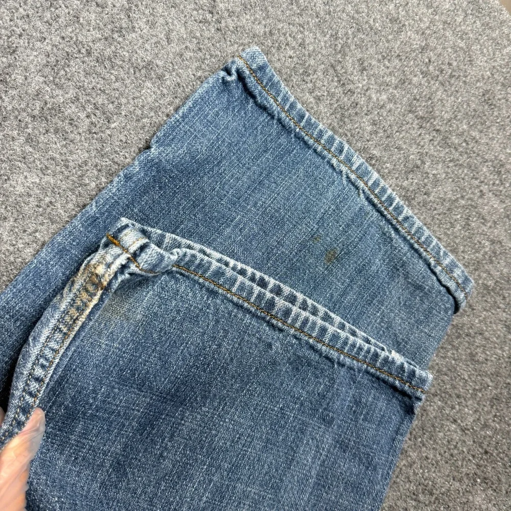 Levis 569 Loose Straight Leg Jeans Blue Denim Medium Wash Mens 38x34 **Read